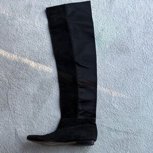 Over the knee Black suede boots 9.5 M